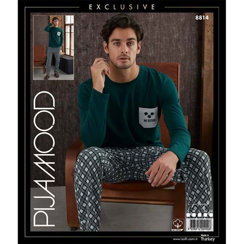 Pijamood 8814 Erkek Exclusıve Penye Pijama Takımı S-2XL