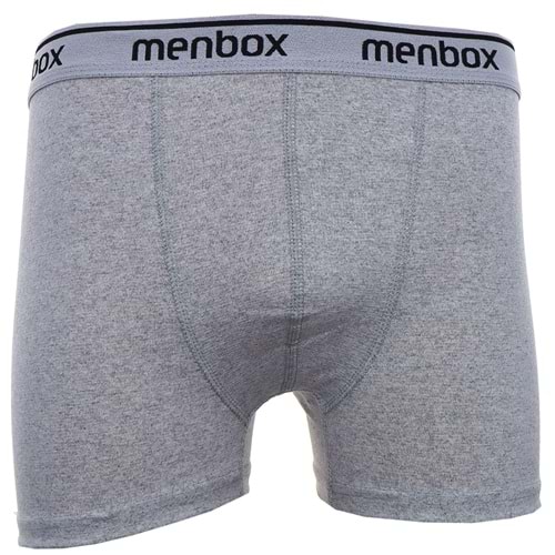 Menbox 1043 Erkek Likralı Düz Boxer 12 Li