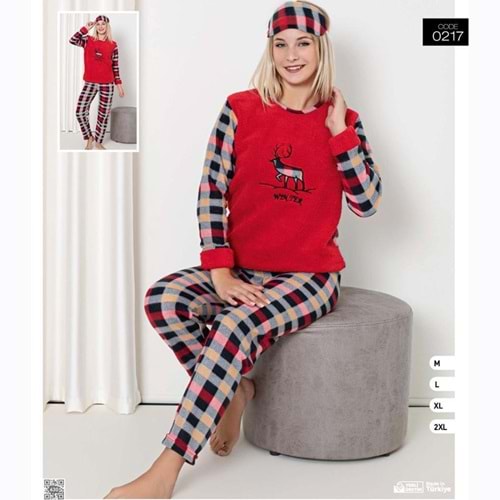 Neyl 0217 Bayan Polar Pijama Takım M-2XL