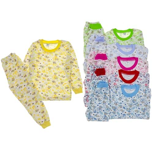 Karaca Çocuk Sweet Baby Ayıcık Baskılı Penye Pijama Takım 4-6 Yaş